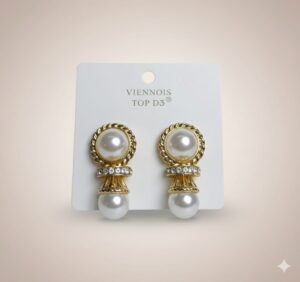 Elegant Korean Pearl Earrings by Betrendup