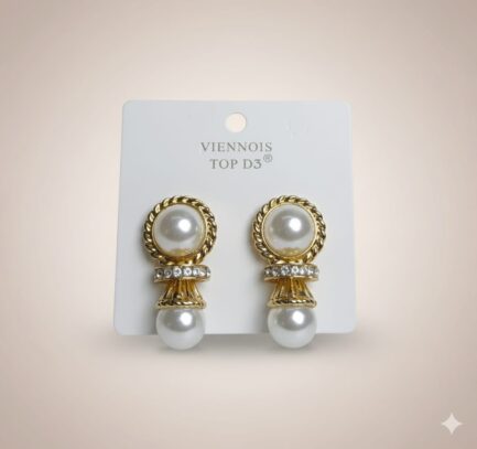 Elegant Korean Style Pearl Earrings