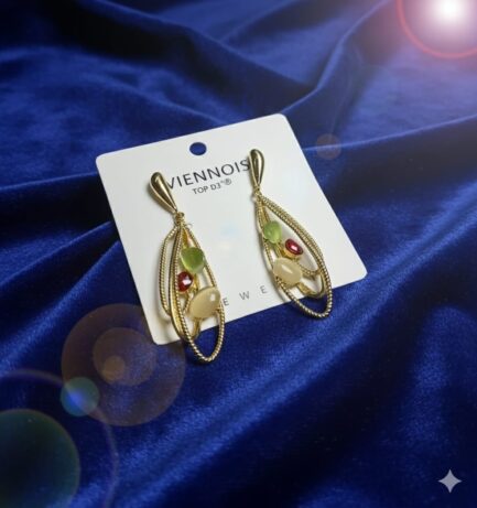 Korean Multicolor Drop Earrings for Women