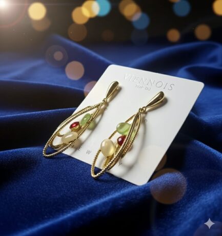 Korean Multicolor Drop Earrings for Women