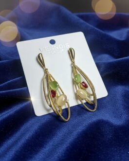 Korean Multicolor Drop Earrings
