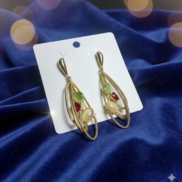 Korean Multicolor Drop Earrings for Women